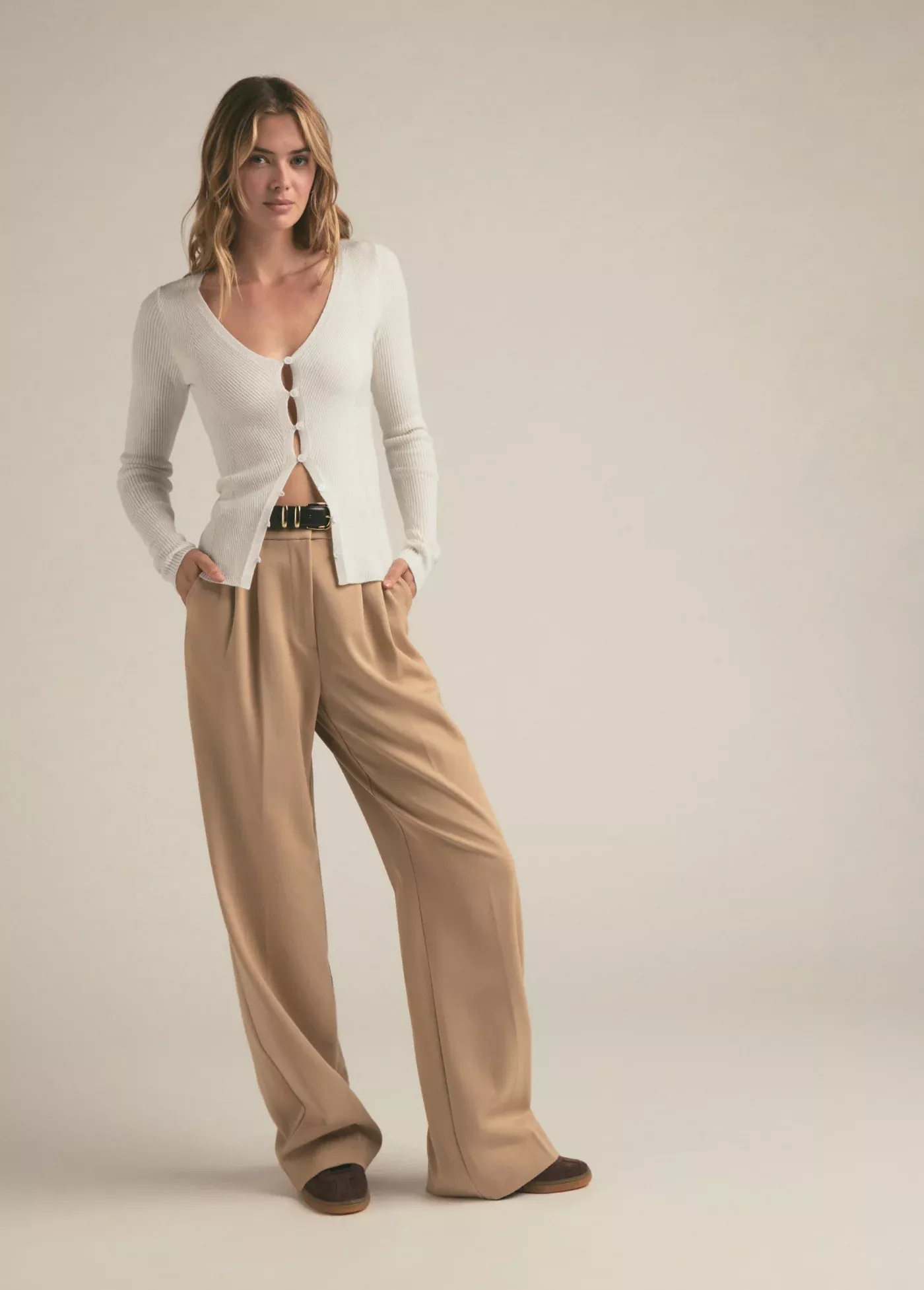 Favorite Daughter Pants in Beige Color